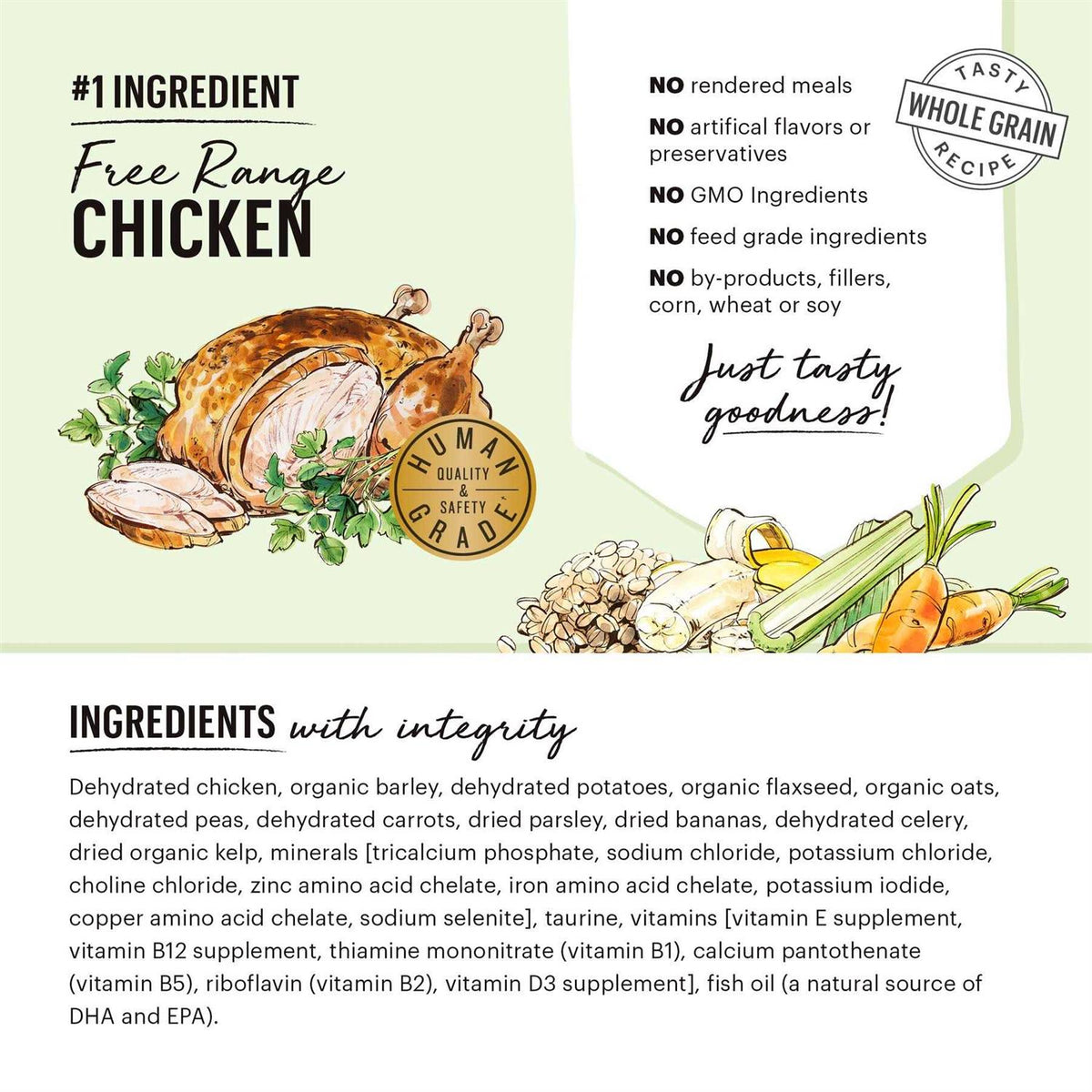 Dehydrated Whole Grain Chicken Dog Food K187237