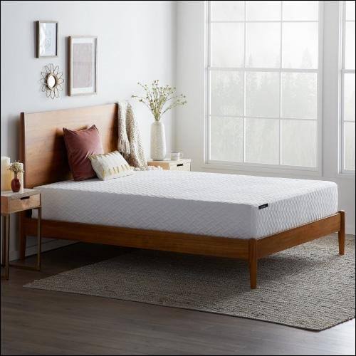 10 inch Gel Memory Foam Mattress California King White F466649