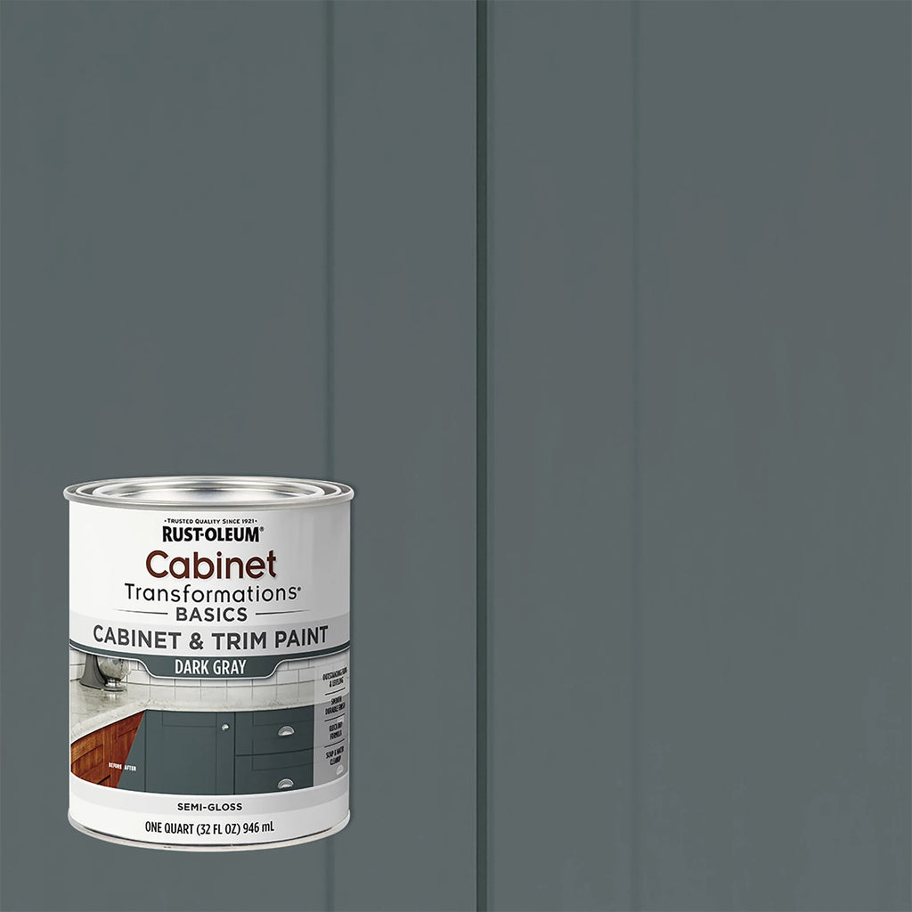 Semi-Gloss Cabinet & Trim Paint, Quart N525054