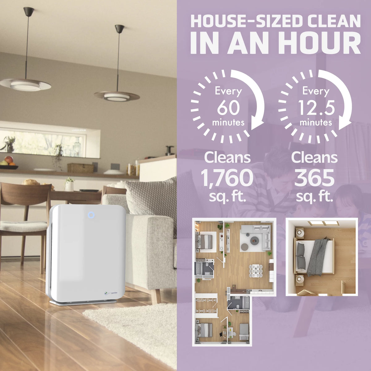 Air Purifier with HEPA Filter and UV-C N619816
