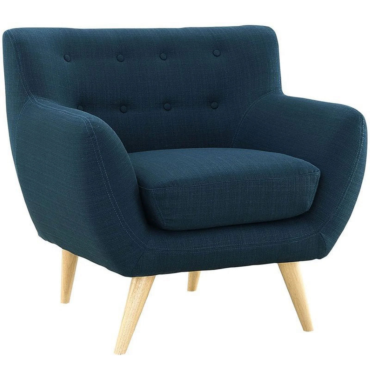 Mid-Century Modern Fabric Accent Arm Lounge Chair G188181