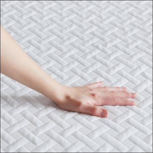 10 inch Gel Memory Foam Mattress California King White F466649