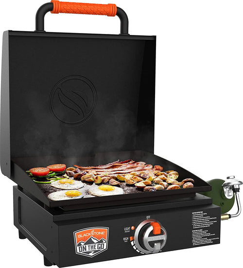 17 Inch Nonstick Tabletop Gas Griddle with Lid I9408