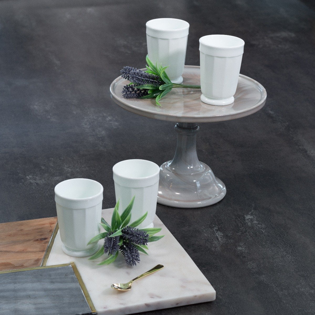 4-Piece 6oz Panel Tumbler Set F9004