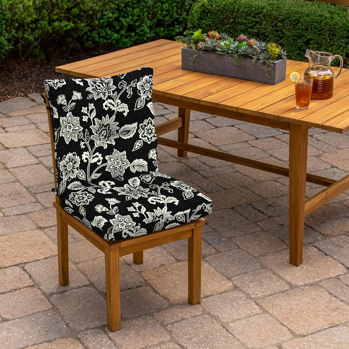 Outdoor Plush Tufted Dining Chair Cushion 21 x 40 C373512