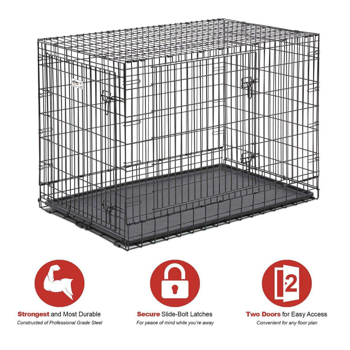 Double Door Dog Crate M270