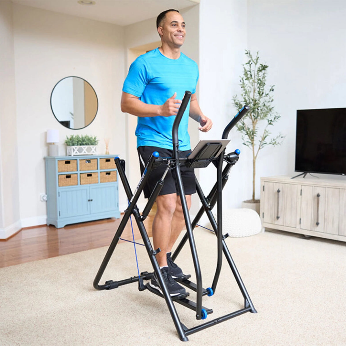 Low Impact Exercise Machine with Grip Pulse Fitness Tracker M605628