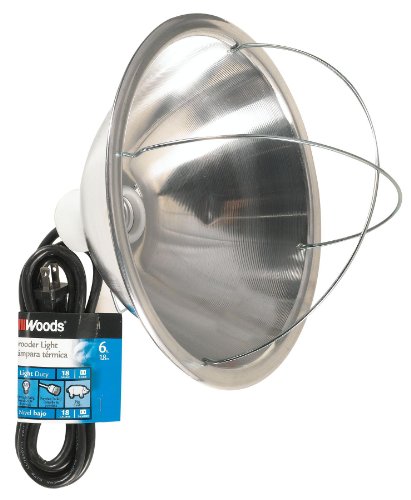 10.5 Inch Reflector Brooder Lamp with Bulb Guard and 6 Foot Cord I783181