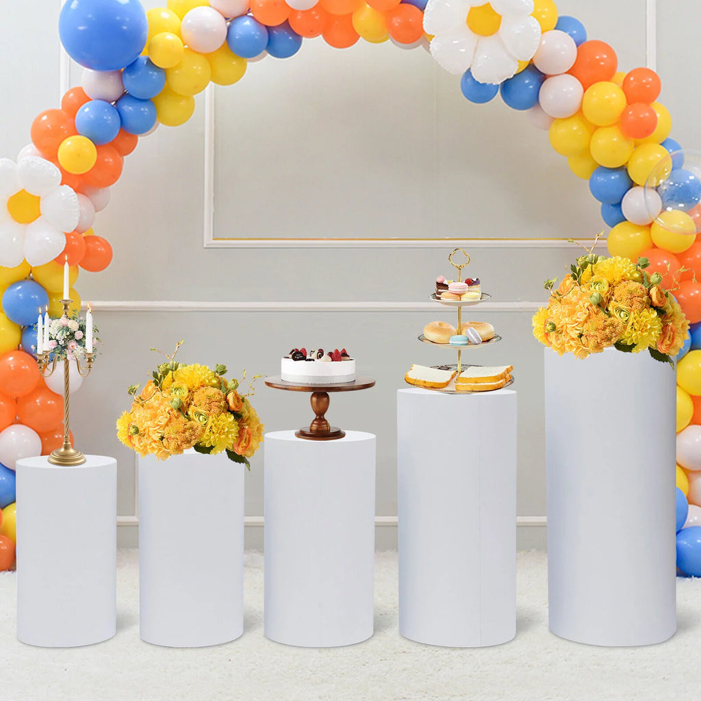 5pcs Cylinder Pedestal Stand S429