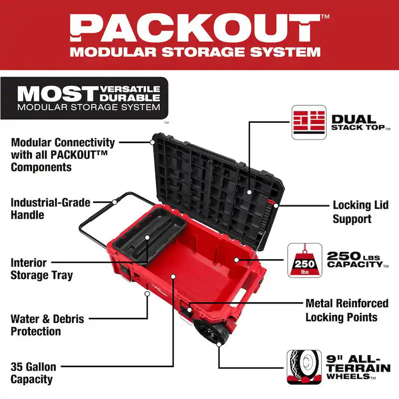 38 in. Rolling Tool Chest and 19 in. Tool Tray F384806