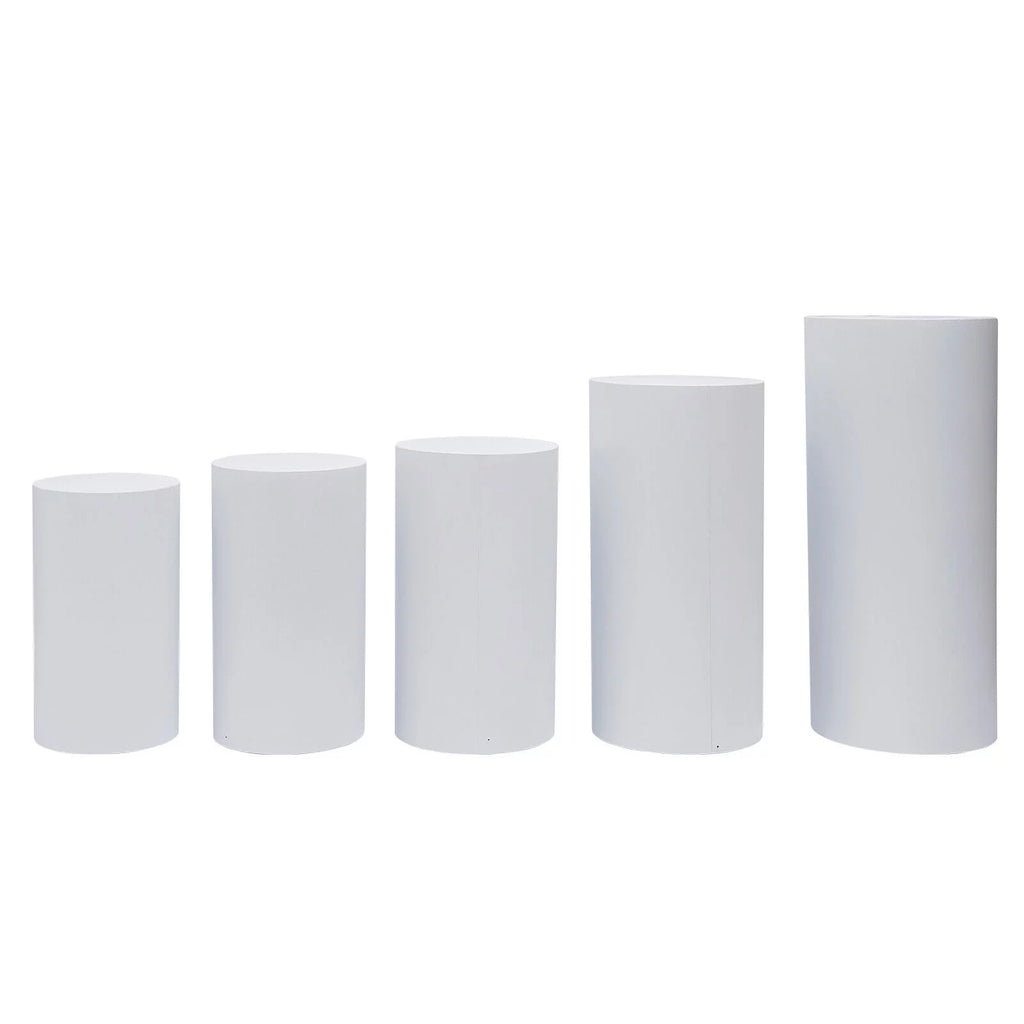 5pcs Cylinder Pedestal Stand S429