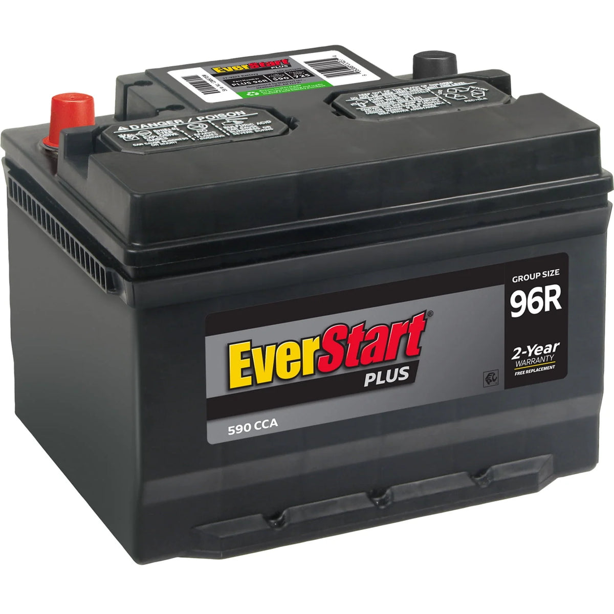 Lead Acid Automotive Battery Group Size 96R 12 Volt 590 CCA X240913