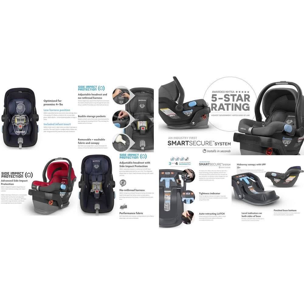 Black Stroller Car Seat Bundle E654237