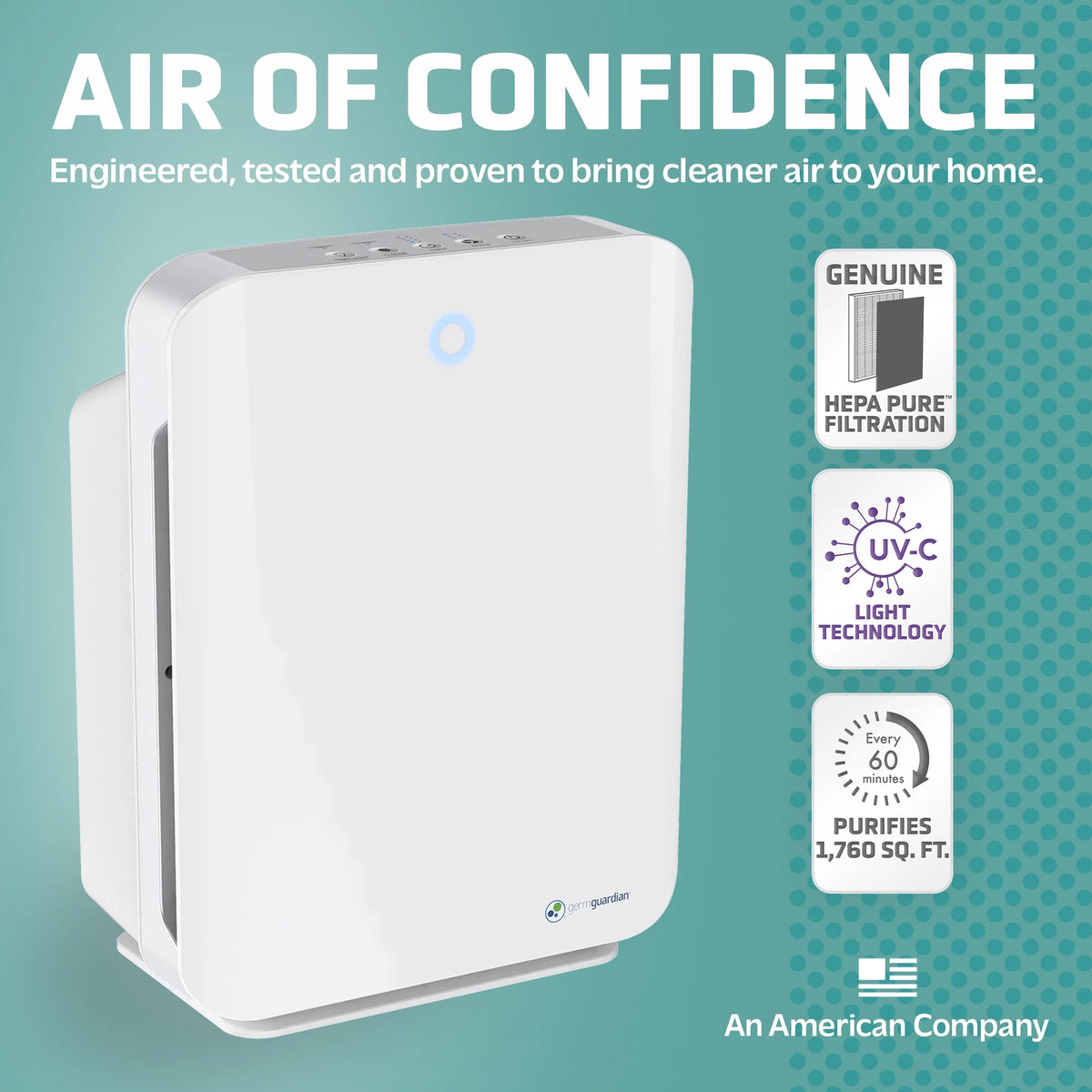Air Purifier with HEPA Filter and UV-C N619816