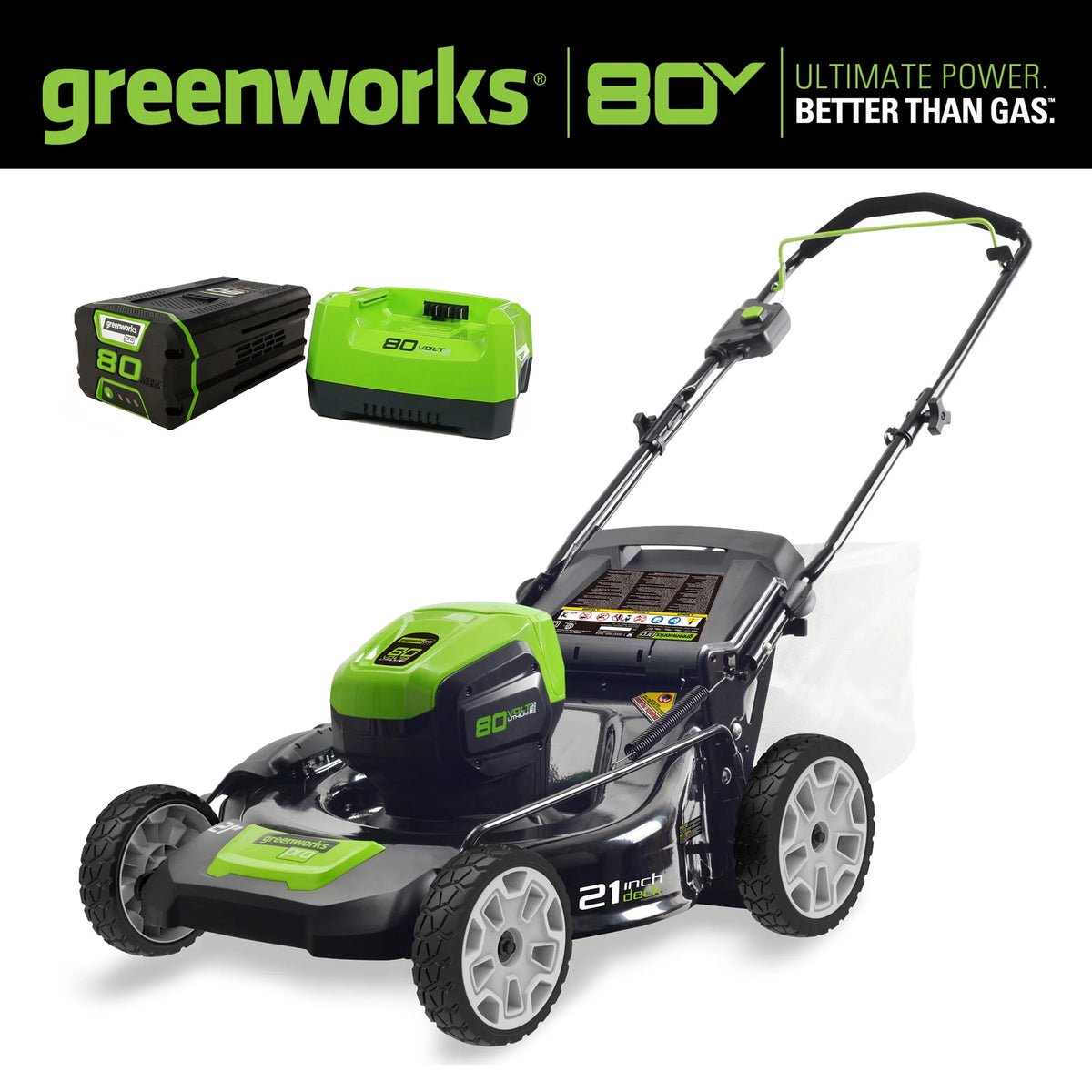 80V 21 Push Mower with 4Ah Battery & Charger L120