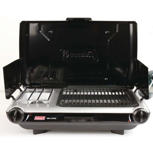 2 Burner Grill Stove Combo Black A828102
