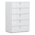 White Lacquer Wood Chest P79238