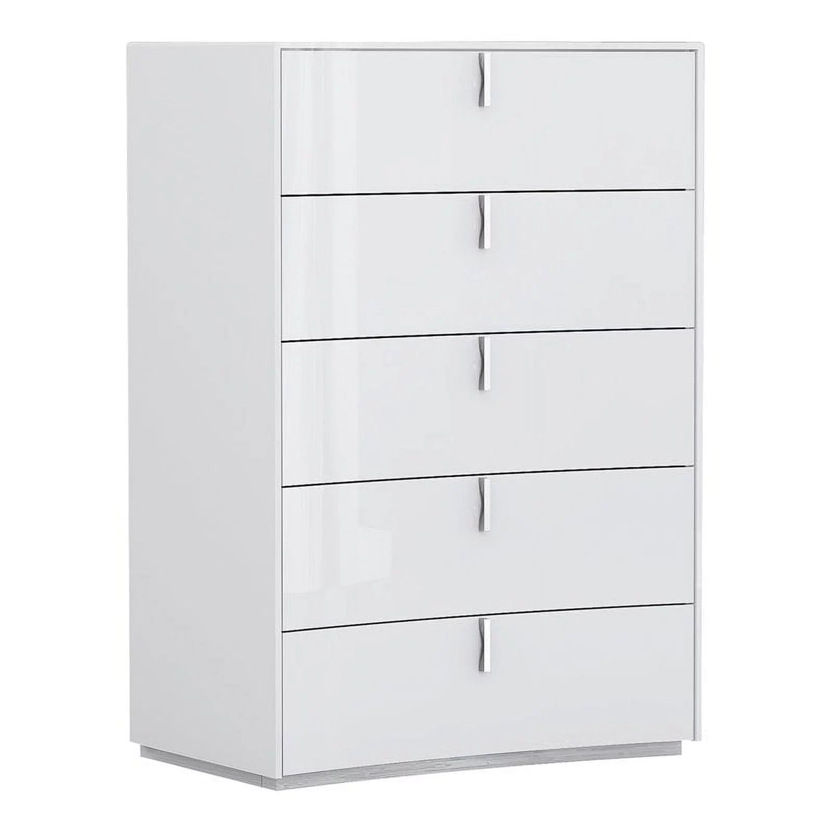 White Lacquer Wood Chest P79238