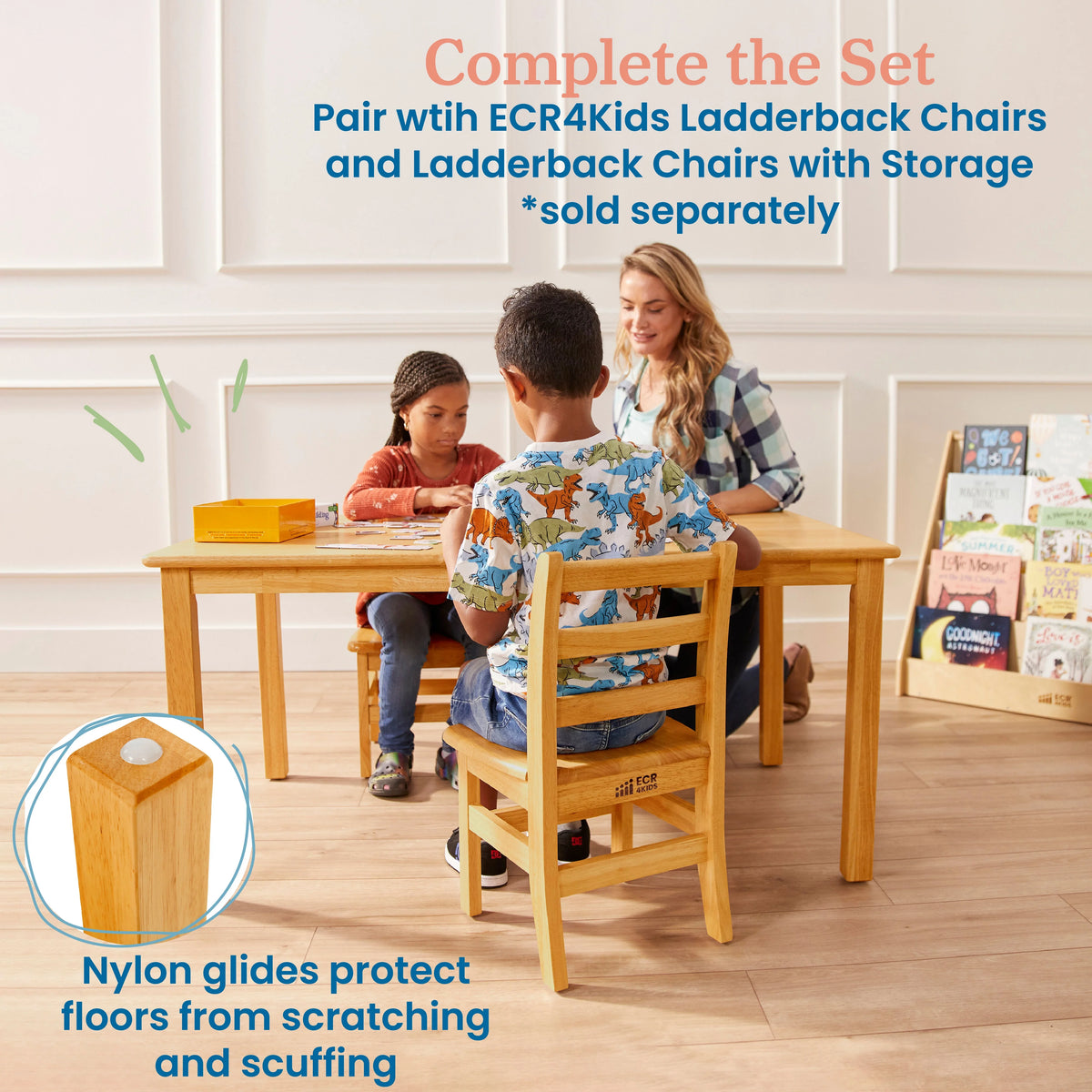 Rectangular Hardwood Table with 22in Legs B16261