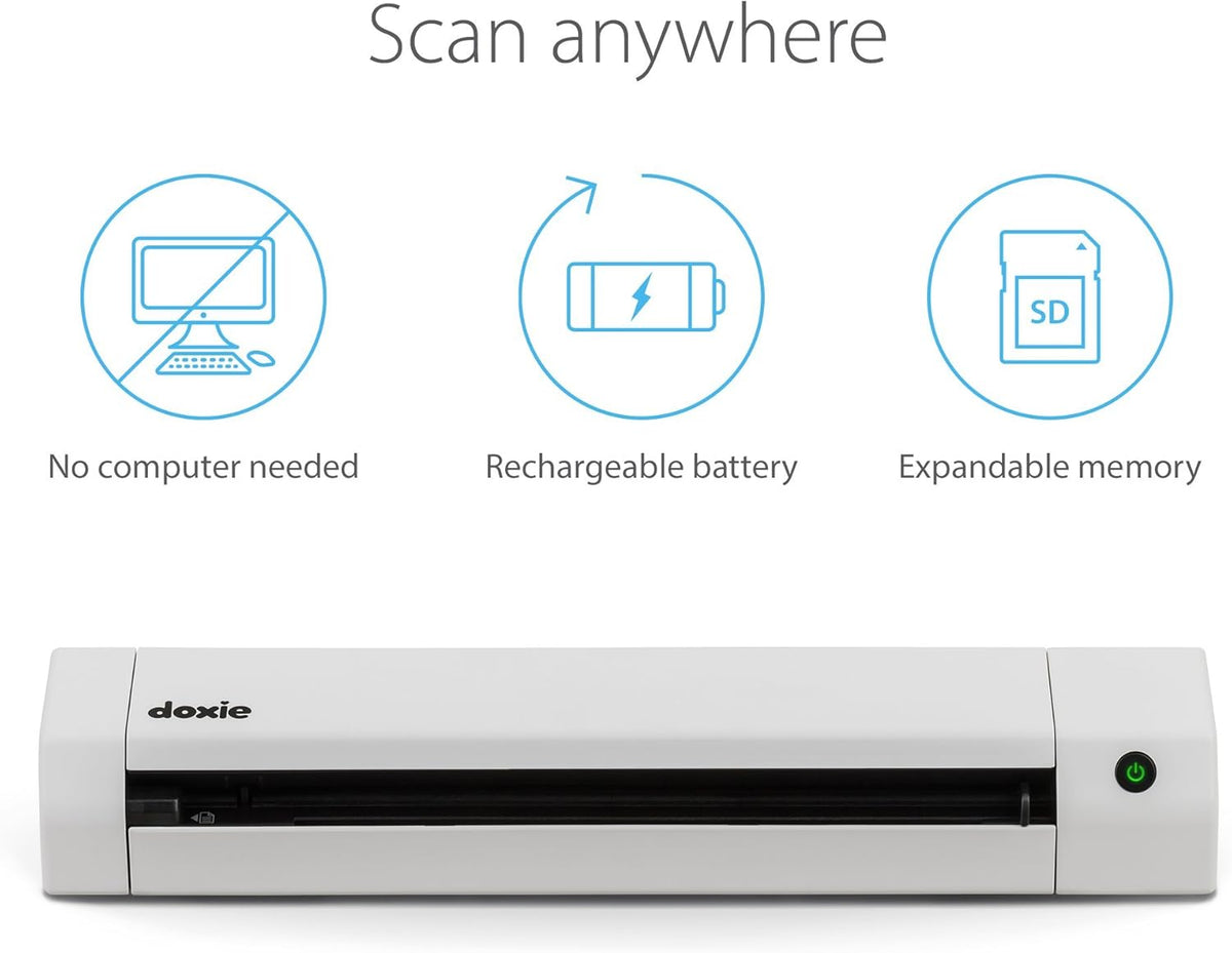 Portable Document Scanner with Rechargeable Battery K589