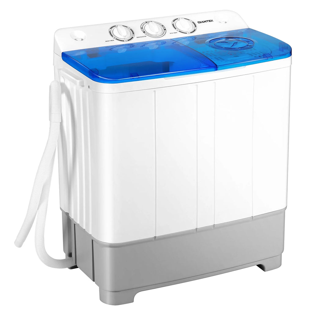 Portable Twin Tub Mini Washing Machine 13.2lb Blue U258393