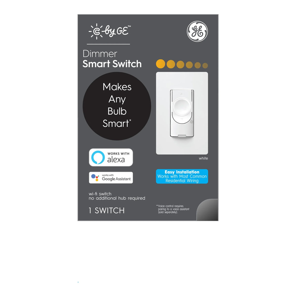 White Smart Light Switch Y9572