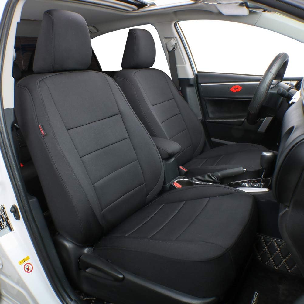 Custom Fit Neoprene Car Seat Covers Black V3778