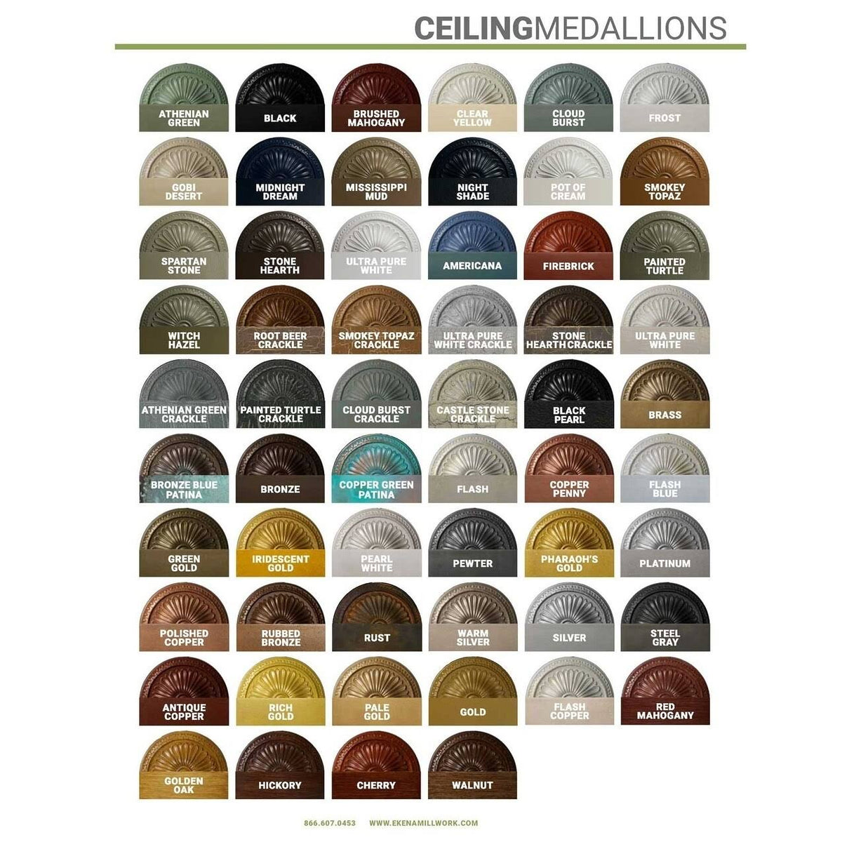 Spring Octagonal Ceiling Medallion F7347