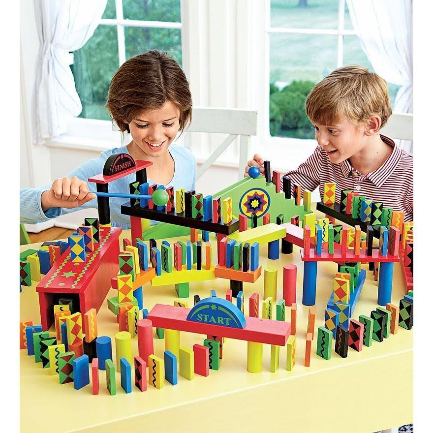 255-Piece Domino Race Set with 24-Piece Add-On Set H254