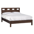 King Platform Bed in Mocha Brown Mahogany W43763