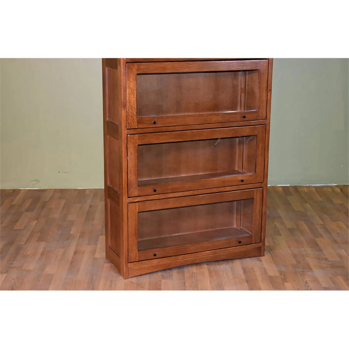 Brown Wood Barrister Bookcase O5045
