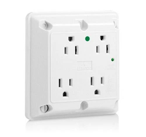 White 4-in-1 Surge Receptacle H34099