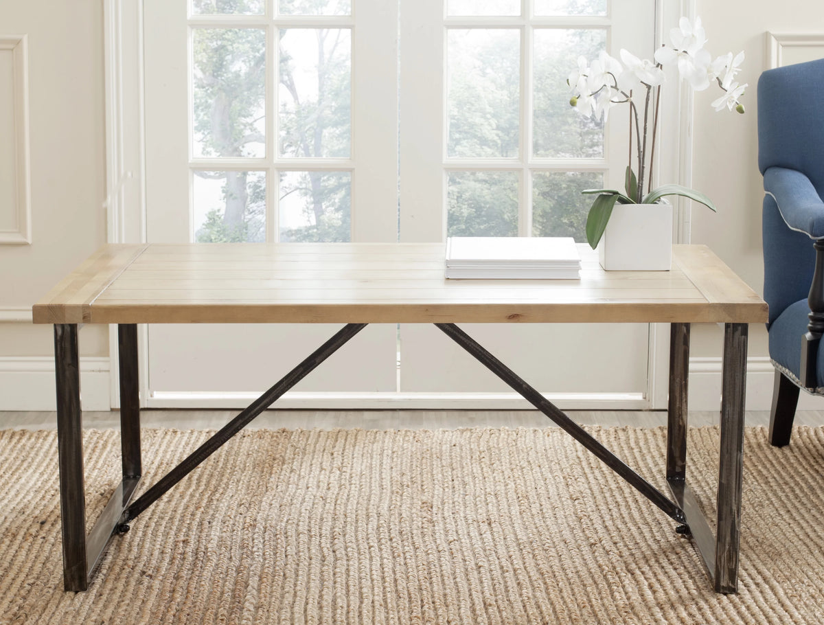 Rustic Wood Top Coffee Table D520668