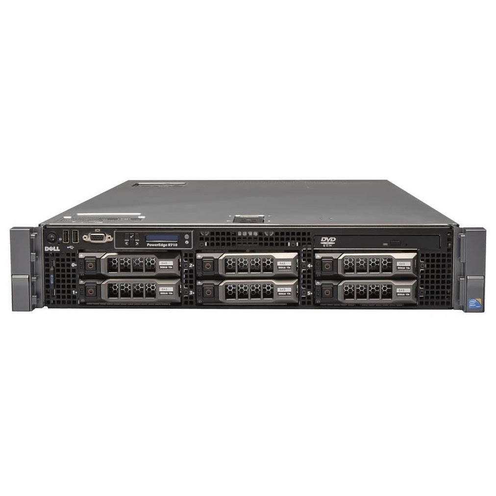 PowerEdge R710 2x E5506 Quad Core 2.13GHz 36GB 3X 2TB SAS Server F820
