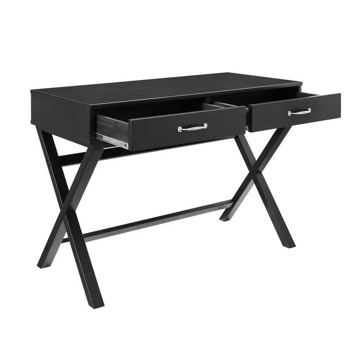 Black 2-Drawer Desk U3055