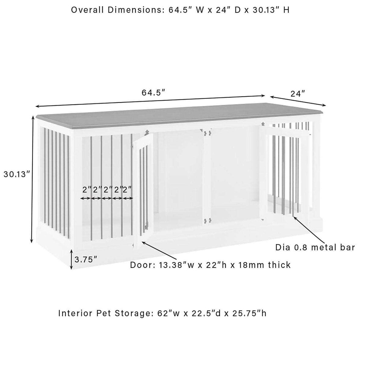 Medium Credenza Pet Crate Y254499