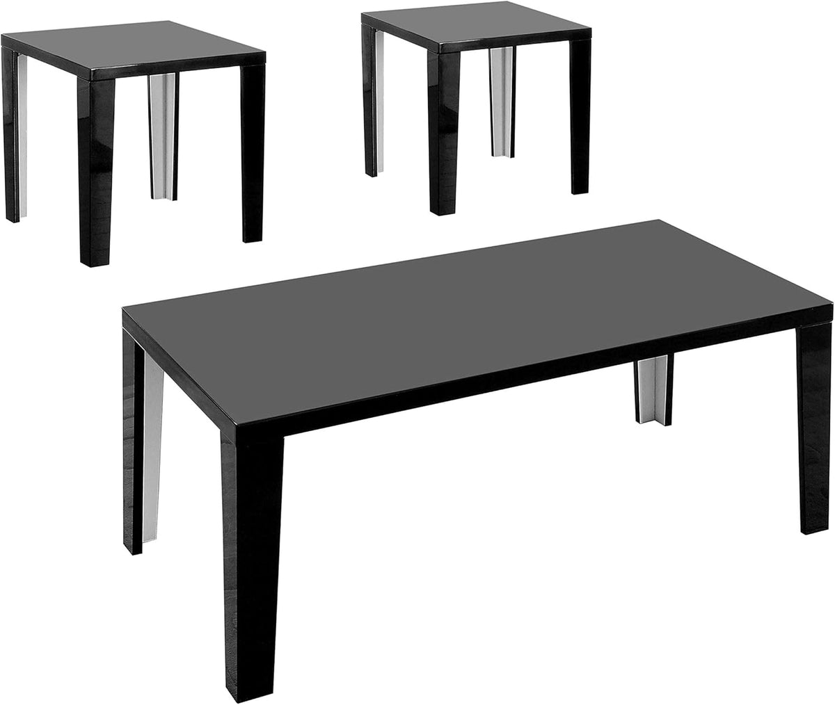 3-Piece 2-Tone Accent Table Set Q79208