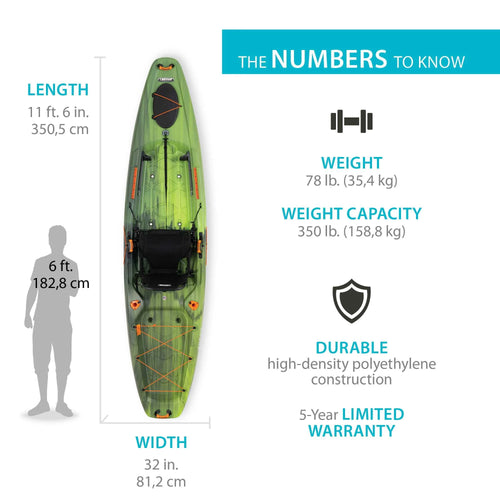 116 inch Sit-on-Top Fishing Kayak B418