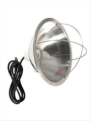 10.5 Inch Reflector Brooder Lamp with Bulb Guard and 6 Foot Cord I783181