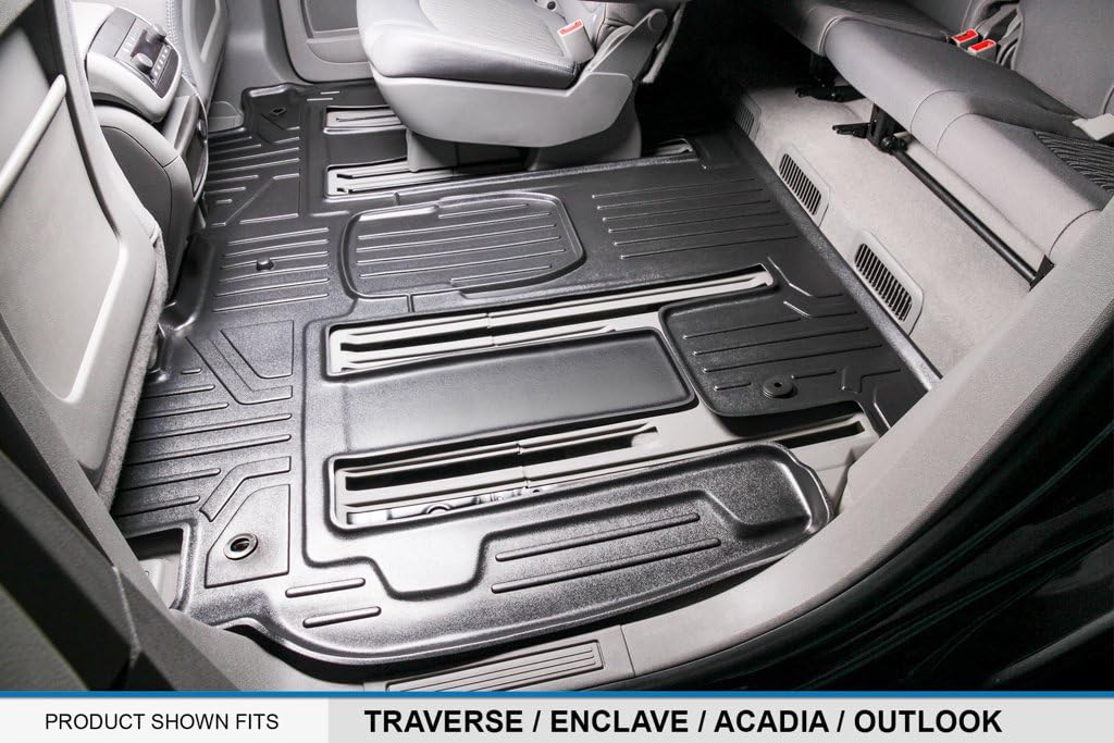Black 2 Row Floor Mat Liner Set I784292