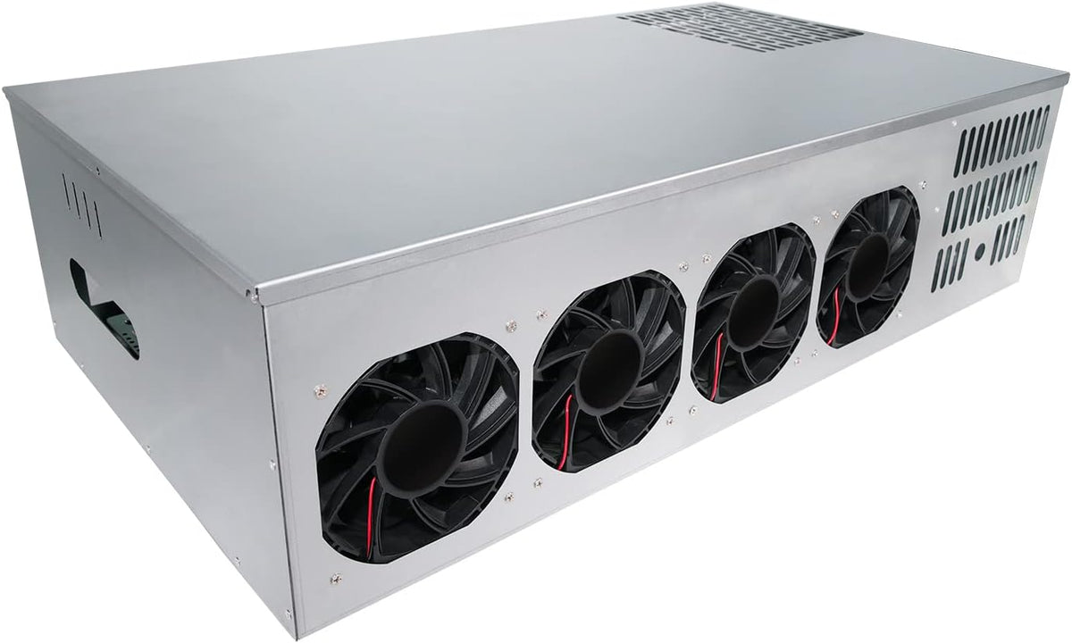 8 GPU Mining Rig Case with Cooling Fans and Motherboard G136