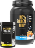 100% Golden Whey Blueberry Muffin 2 lb & 100% Golden Creatine Unflavored 10.6 oz S4616