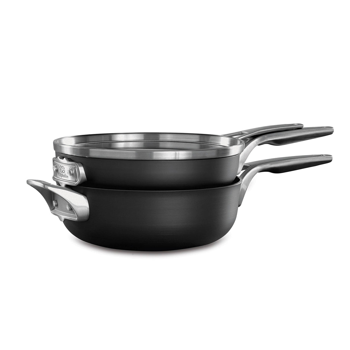 Hard Anodized Nonstick 10-Inch 3-Piece Cookware Set Q292593