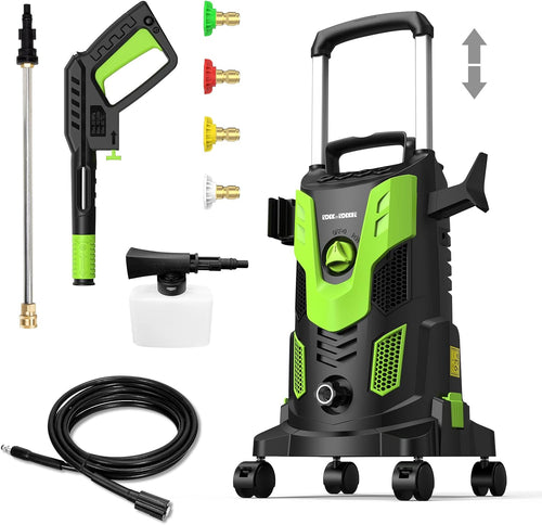 1950PSI Electric Pressure Washer with Hose Reel and 4 Nozzles V3336