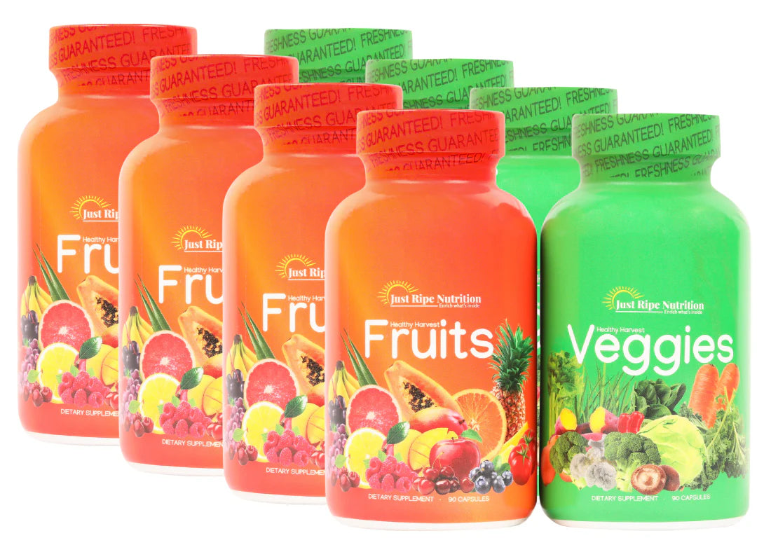 Fruits and Veggies 4 Pack T21758
