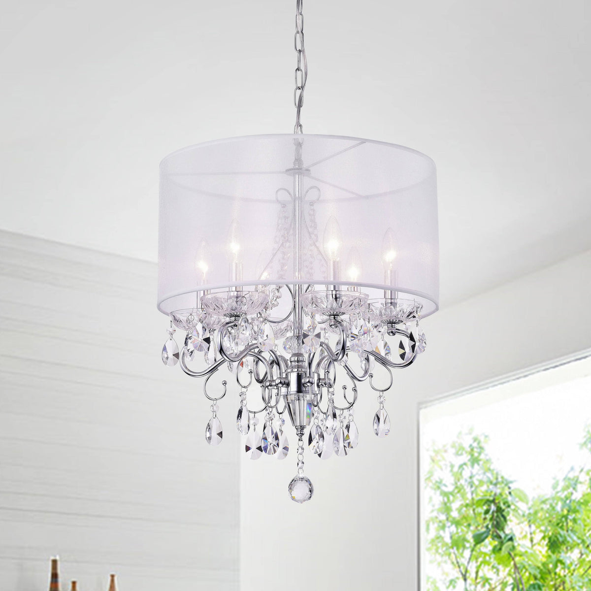 6-Light Candle Style Chandelier A678