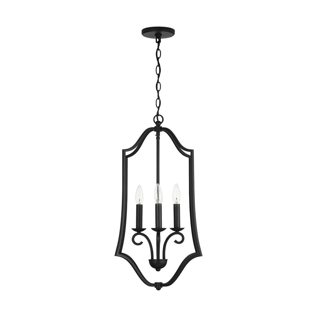 4 Light Matte Black Foyer R947190