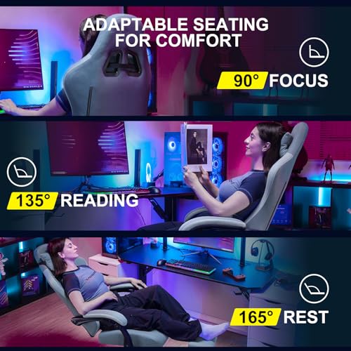 Gaming Chair with Footrest N36507