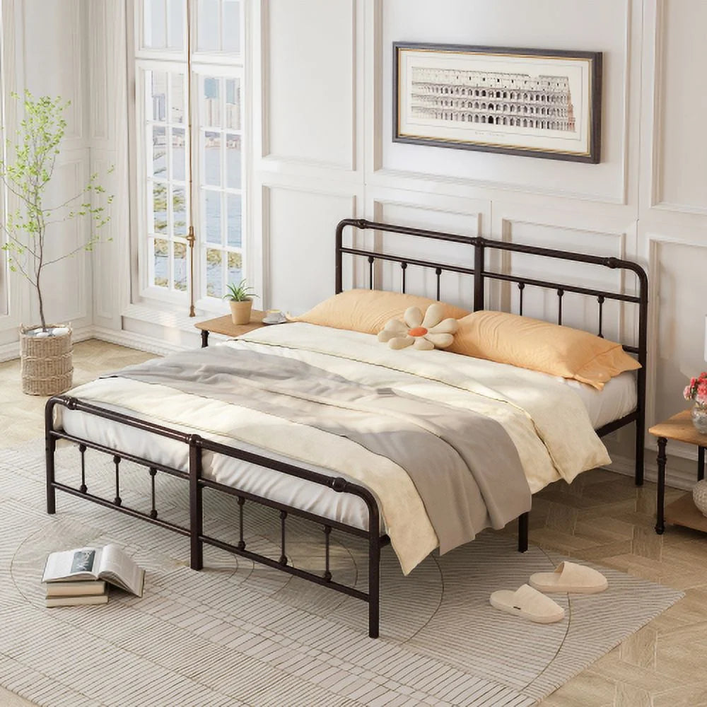 King Size Metal Platform Bed Frame O582485