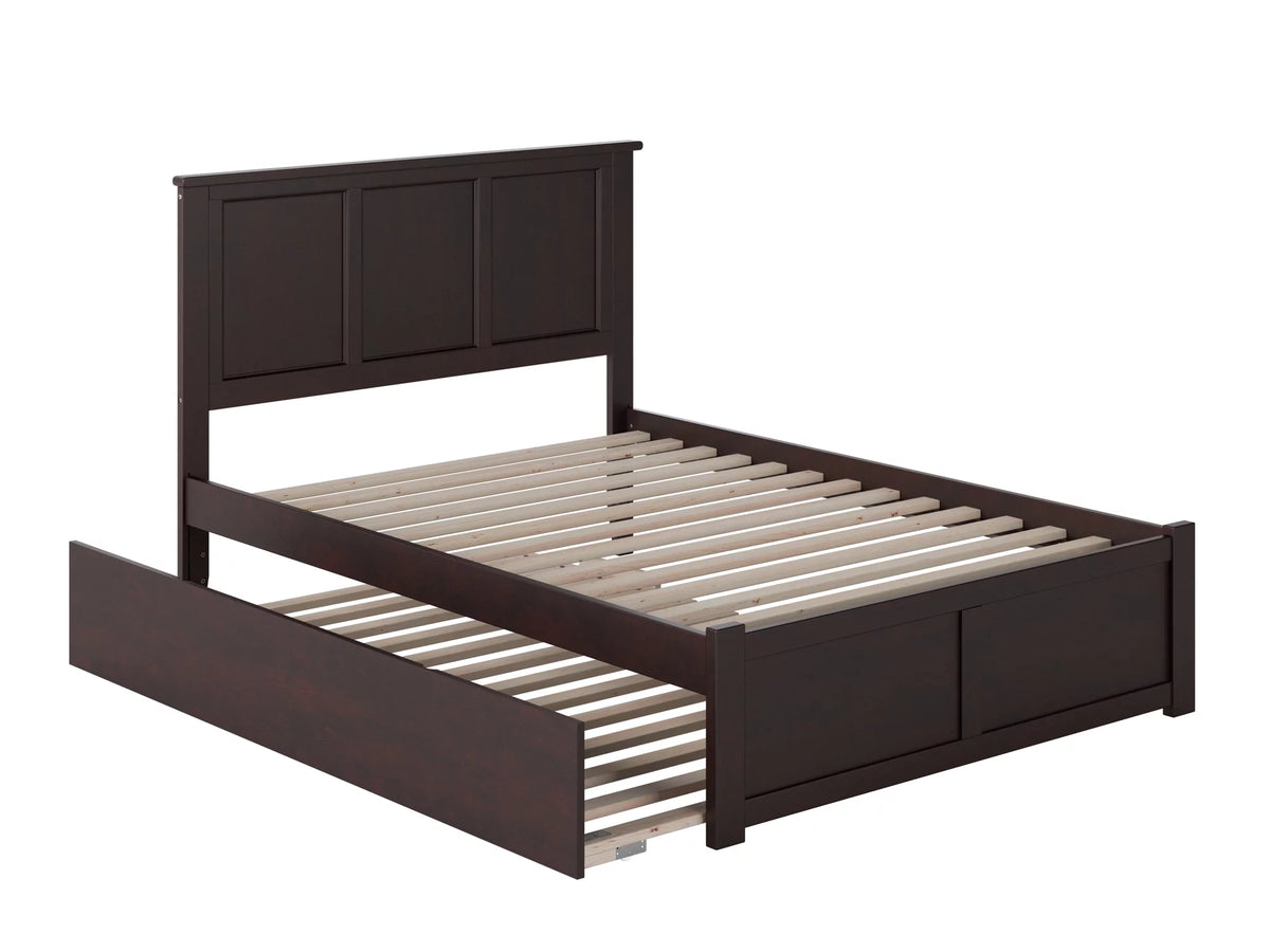 Espresso Full Platform Bed with Trundle D9521